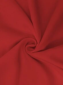 女士新款无袖系带优雅沙滩露肩宽松长裙，波西米亚性感露背休闲A字连衣裙，春夏秋季 - 紅色 - 查看 7