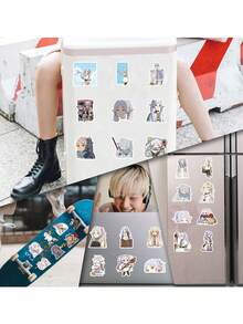 Frieren: Beyond Journey's End Sticker Cartoon Anime Figure Frieren Image Stickers Manual DIY Puzzle Paster Mini-Game Waterproof Sticker Festival Gifts Party Gifts A Birthday Present Luggage Notebook Computer Mobile Phone Decoration Sticker New HOT Figures Water Bottle Stickers Games