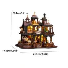 Edinhurgh Architecture Building Block Model, DIY Miniature Kit, Handmade Wooden Craft, Decor For Bedroom, Adults & Teens Christmas Birthday Gift - Multicolor - View 2