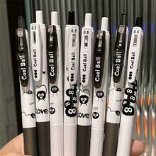 4 支可伸缩圆珠笔 - 0.5 毫米，速干黑色墨水，适合在日记本和办公文具上流畅书写，返校用品，办公用品（多种款式） - 彩色 - 查看 6