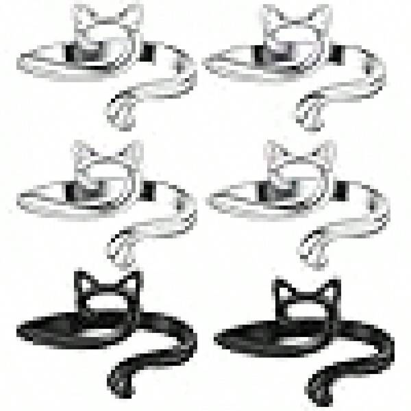 2-Piece Set Of Adjustable Crochet Loops - Yarn Guide Finger Clips To Speed ​ ​ Up Knitting, Silver/Black, Suitable For Yarn Crocheting
