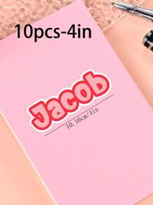 100/50/20/10/1 Pc Customized Name Personalized Stickers - Cartoon Font - Colorful And Variegated Personalized Laptop Stickers, Water Bottle Name Stickers - Suitable For Holiday Gifts, Daily Decorations, Notebook Stickers, Candy Baking Packaging Bag Decorations, School Supplies, Back To School, Multi-Functional, Ornamental, Reusable, Modern, Colorful, Cute, Vintage, Cartoon, Kawaii, Custom, Personalized, Unique, Customized, Workers, Clients, Students, For Business/Work/ Office, For School, Desert Fall Cozy