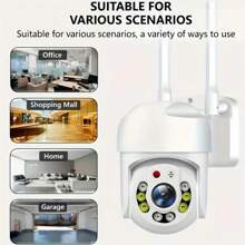 2pcs Smart Home Security Camera, 2.4GHz WiFi Indoor/Outdoor Surveillance Camera, 2K HD Outdoor Security Monitor, 360° Panoramic Monitoring, Color Night Vision, Two-Way Audio, USB Powered
