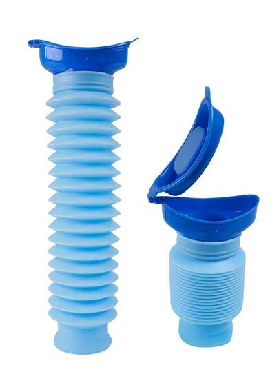 (1/2pcs) Car Portable Travel Urinal, Traffic Jam Urination Artifact, Portable Adult Toilet, Female Emergency Urine Bag, Ladies Standing Urinal, Foldable Urinal, Suitable For Men And Women, Reusable Children's Potty, Personal Urine Bottle For Outdoor Camping, Long-Distance Travel And Transportation Bathroom Bathroom Accessories Bathroom Tools