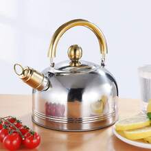 Juego de 12 piezas de utensilios de cocina de acero inoxidable con mangos dorados, adecuado para el juego de combinación de cocción de fondo plano para la cocina - Plateado - Ver 6