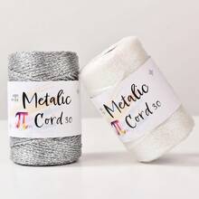 3毫米金/银色绳子 - 3937.01英寸/卷，银色和金色金属手工绳，适用于编织、钩编、DIY珠宝、礼品包装和圣诞装饰配件 - 手工艺品和节日用品 - 彩色 - 查看 5