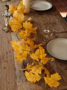 36 件橡树叶藤蔓，1 件 170 厘米丝绸布，适用于秋收节、感恩节、万圣节、家居装饰、门窗装饰、橱柜装饰、楼梯装饰、派对装饰、假植物