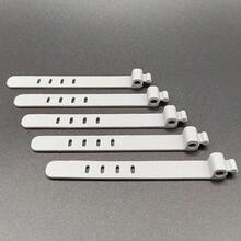 1pc/2pcs/5pcs/10pcs Silicone Cable Organizer Strap - Suitable For Phones, Tablets, Laptops Etc. - Travel Essential For Office, Dorm And Home Use - Multicolor - View 7