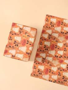 3/6 件万圣节礼品包装纸，70*50 厘米包装纸，带有南瓜、鬼魂、蝙蝠设计、包装纸、礼品包装、书籍包装、花束用品、鲜花包装纸、万圣节装饰、万圣节派对装饰、万圣节不给糖就捣蛋装饰、万圣节快乐装饰 - 萬聖節B款 - 查看 10