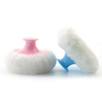 Baby Body Powder Puff, Baby Loose Powder Puff, Beauty Egg Puff, Plastic Head, Plush Honey Puff
