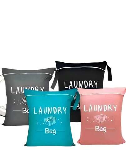 Large Travel Laundry Bag, Waterproof Wet & Dry Use, Washable, Suitable For Dirty Clothes, Swimwear, Fitness Wear, Sports Wear, Yoga Clothes, Also Applicable For Laundry Travel, Dorm, College, Travel And More, Multiple Colors Available, Ideal For School Supplies, Back To School, College Life, Daily Home Storage