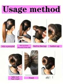 Wykwintna, retro siateczkowa stylizatorka do koków – gumka do włosów z pustą przestrzenią do klasycznych upięć, piankowe kółko do upięć DIY z zatrzaskami, modne akcesorium do włosów do kucyków i upięć, odpowiednie dla osób w wieku od 14 lat (jednoczęściowe, w jednolitym kolorze), gumki do kucyków, gumki do włosów, gumki do włosów, pompony, akcesoria do włosów