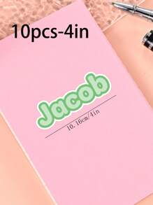 100/50/20/10/1 Pc Customized Name Personalized Stickers - Cartoon Font - Colorful And Variegated Personalized Laptop Stickers, Water Bottle Name Stickers - Suitable For Holiday Gifts, Daily Decorations, Notebook Stickers, Candy Baking Packaging Bag Decorations, School Supplies, Back To School, Multi-Functional, Ornamental, Reusable, Modern, Colorful, Cute, Vintage, Cartoon, Kawaii, Custom, Personalized, Unique, Customized, Workers, Clients, Students, For Business/Work/ Office, For School, Desert Fall Cozy