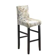 1/2/4/6pcs Stretch Printed Bar Stool Chair Cover, Home/Hotel Use - Multicolor - View 17