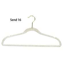 5pcs Acrylic Transparent Invisible Non-Slip Clothes Hangers, High-Quality Wardrobe Organizer Hangers - Gold - View 13