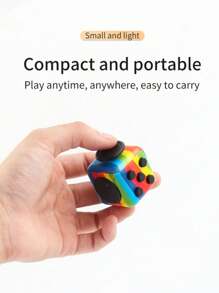 1pc New Stress Relieving Dice Handle Magic Cube Dice, Release Toys, Relieve Stress, Smooth Material, Comfortable Feel, Easy Decompression,Fidget Toys Adults,Fidget Pens,Slime