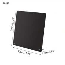 Magnetic Bulletin Board With Stand - 11.4x11.8 Inch Black Metal Tabletop Organizer With 4 Strong Magnets & Clips, Sleek Modern Design For Home Office, Classroom, Workspace - Magnetic Display Board, Office Organization, Minimalist Style, Sturdy Construction, Corporate Setup