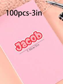 100/50/20/10/1 Pc Customized Name Personalized Stickers - Cartoon Font - Colorful And Variegated Personalized Laptop Stickers, Water Bottle Name Stickers - Suitable For Holiday Gifts, Daily Decorations, Notebook Stickers, Candy Baking Packaging Bag Decorations, School Supplies, Back To School, Multi-Functional, Ornamental, Reusable, Modern, Colorful, Cute, Vintage, Cartoon, Kawaii, Custom, Personalized, Unique, Customized, Workers, Clients, Students, For Business/Work/ Office, For School, Desert Fall Cozy