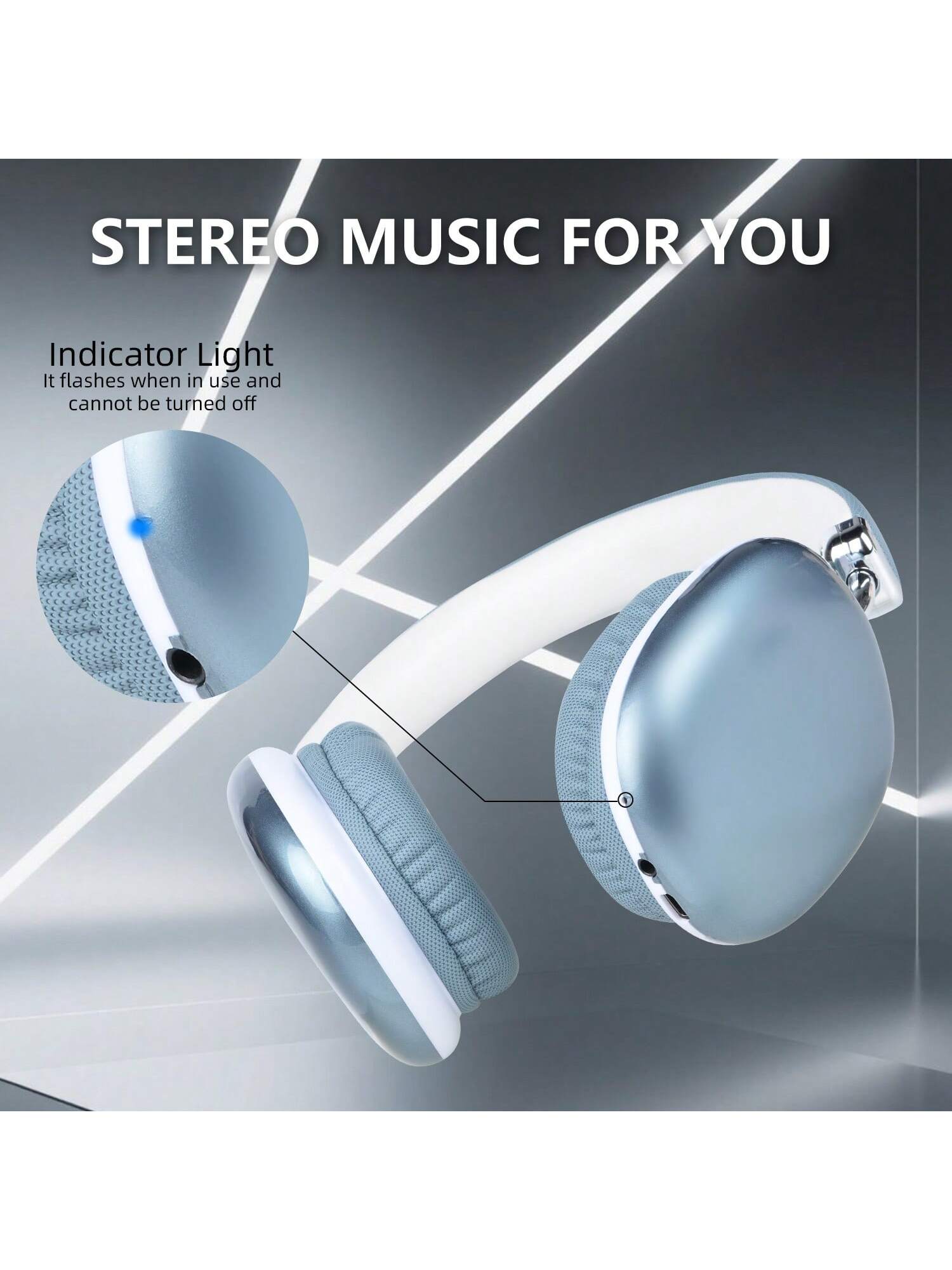 Gerripuer سماعات رأس لاسلكية بصوت محيطي 360 درجة،...