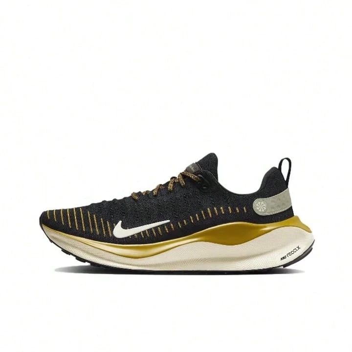 Nike Zapatillas bajas REACTX INFINITY RUN 4 para hombre, calzado informal, zapatillas para correr - Oro negro - Ver 1