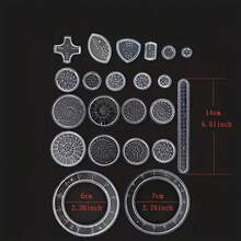 22pcs/Set, Multi-Purpose Ruler, Transparent Magic Template, Create Stunning Spiral Charts, Draw All Kinds Of Patterns You Want, Multi-Purpose Geometric Drawing Ruler, Magic Drawing Set - Multicolor - View 3