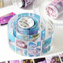 Pegatinas y cintas con estampado de grafiti de anime japonés, pegatinas decorativas de chicas de dibujos animados lindos para estudiantes, útiles escolares, vuelta al cole