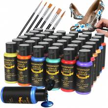 Kit de pintura acrílico para zapatillas, zapatos, bolsos y talla grande - 12/18 colores vibrantes, incluye finalizador y 6 pinceles con paleta - Juego de pintura flexible e impermeable para artistas y manualidades, 24/36 colores de pintura acrílico, 75ml de colores de pintura acrílico - Conjuntos - Ver 13