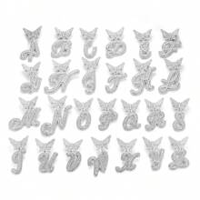2 pièces Pendentif lettre papillon scintillant pour femmes, chaîne en alliage de zinc plaquée de rhinestones AAA chatoyants. Bijou parfait pour les fêtes, anniversaires, Noël, la Saint-Valentin et le port quotidien - Idée de cadeau pour maman, Fête des mères