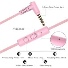 RORSOU K5 Kids Headphones With Microphone Shchool, Volume Limiter 85/94dB, Foldable Stereo-3.5mm Jack Wired Cord On-Ear Headphones Children/Boys/Girls//Tablet/MP3/4 (Pink)