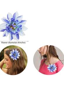 8 Piezas Flores de Hibisco Fiesta Hawaiana Fiesta de Verano Decoración DIY Flores Artificiales Flores de Tocado de Chicas Hula (Blanco) Pinzas para el Cabello, Accesorios para Fiesta de Playa, Decoración de Disfraces de Vuelta a Clases, Pinzas de Garra, Pinzas para el Cabello, Pasadores de Cabello, Barrettes de Cabello, Artículos Escolares