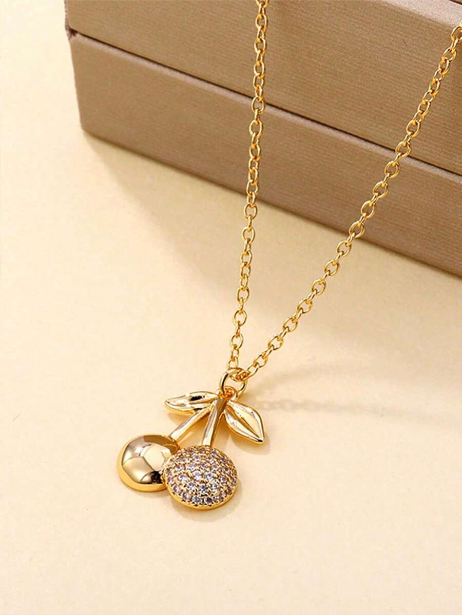 Beach Turtle Dolphin Necklace, Summer Style Lychee Necklace, Ocean Style Plated With For Color Preservation - Gold - View 1