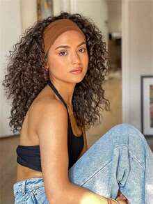 柔软宽大的女士发带，色彩缤纷的时尚布艺发带，防滑加厚发带 - 弹性吸汗带，适合瑜伽、运动、日常佩戴，波西米亚风时尚头巾，弹性瑜伽发带，发饰，防滑大号发带，适合瑜伽、跑步等，大号运动发带，冬季围巾