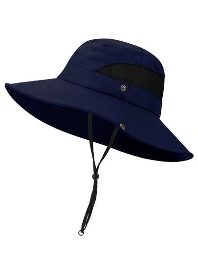 Men Bucket Hat Cap Fishing Brim Wide Visor Sun Summer Outdoor UV Protection
