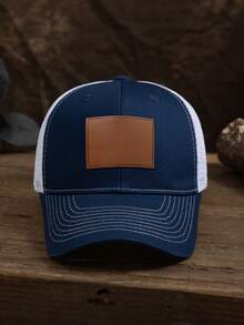 1 pieza Gorra de béisbol de malla con grabado láser personalizable, unisex, se puede personalizar con tu texto/nombre/logotipo/eslogan, casual al aire libre con protección UV, ajustable, transpirable, gorra de béisbol de malla, gorra de camionero, regalo para amigos/niños/adolescentes/padres/parejas/San Valentín/Día de la Madre