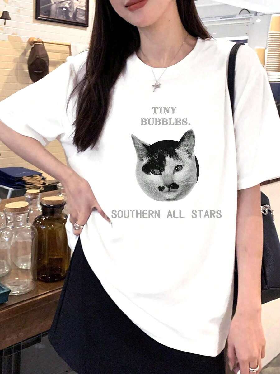 Women T-Shirts - 白色 - 查看 1