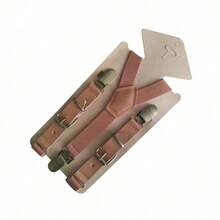 复古风格男士背带，采用弹性编织面料，经典Y型后背设计，涤纶材质——是婚礼和正式场合的理想之选。