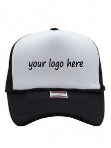 1pc Customizable Photo Or Text Trucker Cap, Unisex Student Mesh Baseball Cap, Suitable As Wedding, Birthday Gift, High Quality, Wholesale Price