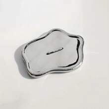 1pv Ceramic Jewelry Tray, Cloud Shape Trinket Dish Vanity Organizer Tray For Jewelry, Ring Trinket Dish, Key Tray Jewelry Holder - 銀色 - 查看 7