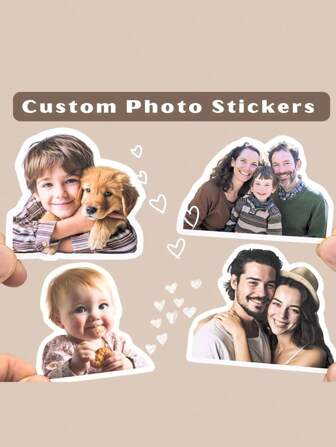 100/80/40/20/10/1pc Customized Alien Photo Stickers, Custom Photo Stickers, Personalized Stickers, Custom Stickers, Water Bottle Stickers, Laptop Stickers, Car Stickers, Your Own Photos, Family Photos, Couple Photos, Girlfriend/Boyfriend Photos, Back To School Season Label Stickers, Custom Photo Stickers, Gift Souvenirs, Holiday Birthday Gifts, Wedding Invitation Stickers,Warm Ambience, Autumn Home Refresh, Xmas Decoration,Home Harmony