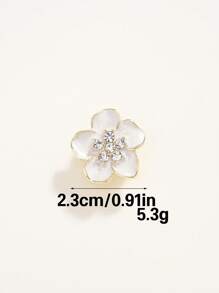 3pcs/Pack Luxury Floral Rhinestone Embedded Metal Buttons, Suitable For Coats, Shirts, Sweaters, Jackets, Versatile Decorative Buttons For Scarves, Shoes, Hats, Gift Boxes, DIY Jewelry Accessories