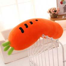 1pc Super Soft Plush Carrot Pillow Doll, Realistic Fruit Stuffed Doll, Women's Sleeping Leg Pillow, Birthday/Christmas/Halloween Gift, Perfect Present
