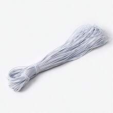 0.5/1/1.5/2/3/4mm White Black Round Elastic Ribbon Sewing Elastic Band Fiat Rubber For Waist Band Stretch Rope DIY Sewing