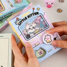 80pcs Mini Pocket Notebook With Colorful Inner Pages, To-Do List Organizer, Cute Cat Style, Suitable For Crafts, Scrapbooking, DIY, Great For School, Office And Home, Random Style - Multicolor - View 8