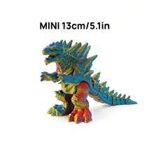 1 buc. Imprimare 3D transfrontalieră, cel mai bine vândut, decorațiune de birou înghețată, transformabilă, jucărie, figură de acțiune, cadou pentru bărbați, obiect de colecție artizanal pentru casă și birou, potrivit pentru Halloween, Crăciun, Ziua Recunoștinței (culoare aleatorie a suprafeței)