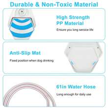 Haustier Puzzle Spielzeug, Outdoor Wasser Sprüh-Spielzeug, interaktives Pfoten-Pedal Design Hunde-Wasserbrunnen Haustier-Selbstbetätiger Hunde-Wasserspender Garten/Outdoor, Fußbetätigter Haustier Wasserspender, Hunde Sprinkler Pfoten-Aktivierung Garten Hunde-Wasserspender Outdoor, Bereitstellung von frischem Wasser, Sommer Hunde Outdoor Wasser Spielzeug, Hunde Brunnen Spielzeug