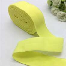 2Yards 1" (25mm) Elastic Ribbon Fold Over Elastic Spandex Satin Band Ties Hair Accessories Lace Trim