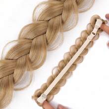 Adjustable Ponytail Hair Band, Synthetic Fiber Braided Wig Hairpiece, Heat Resistant For Women, Suitable For Daily Wear, Party & Gatherings