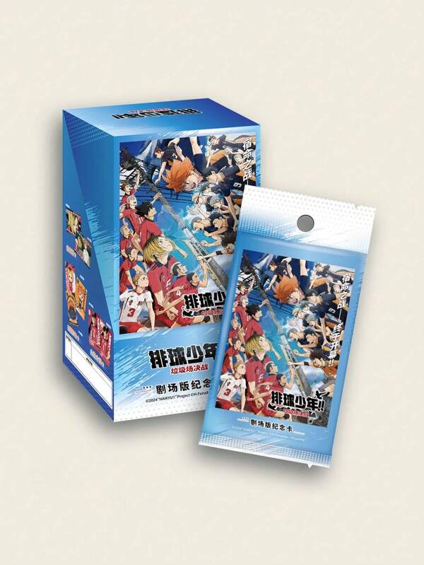 10 paquetes/caja Cartas coleccionables oficiales de Haikyuu - Hinata/Kageyama/Tsukishima | TCG de anime | Colección conmemorativa rara | Juguetes y regalos
