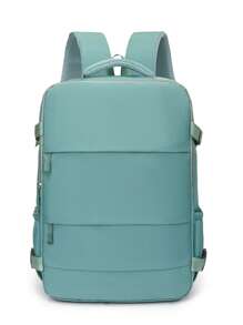 Customizable Personal Name Handheld Luggage 40x20x25 Aviation Travel Backpack Small Airplane Suitcase Unisex, Fashionable Embroidery Craft, 14-Inch Laptop Backpack For School, Hiking, Work, Suitable For Office, Outdoor, Travel, College, Elementary, Middle, High School, Work, Business, Commuting, Sports Venue, Sports - Multicolor - View 12