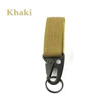 2PCS Outdoor Carabiner Molle Clip Nylon Key Hook Hanging Belt Webbing Strap Buckle - Black - View 6